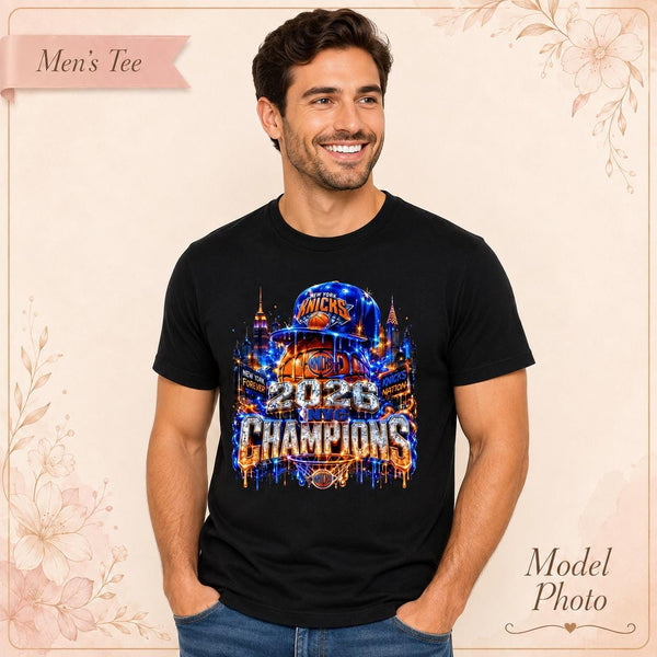 New York Knicks 2026 Champions Basketball T-Shirt, NBA Fan Apparel