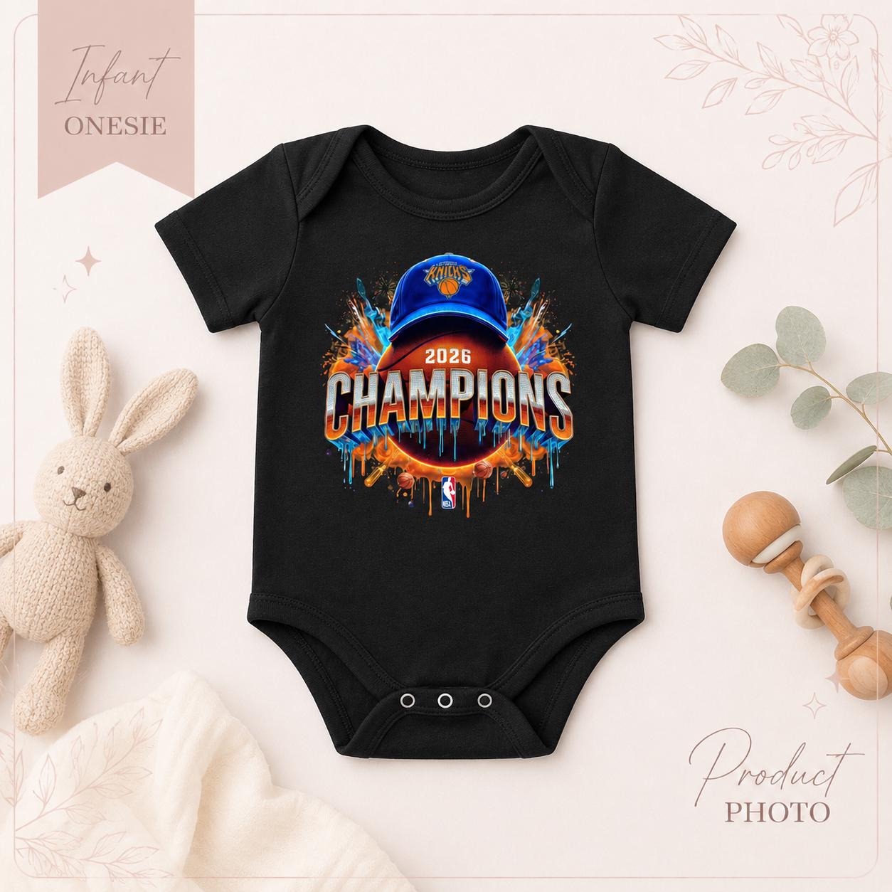 New York Knicks 2026 Champions Basketball T-Shirt, NBA Fan Apparel