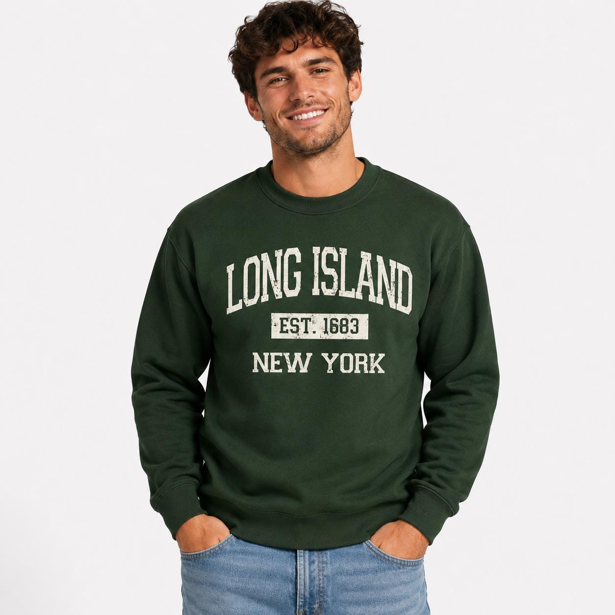 Long Island Est. 1683 Vintage Collegiate T-Shirt, Sweatshirt, Hoodie