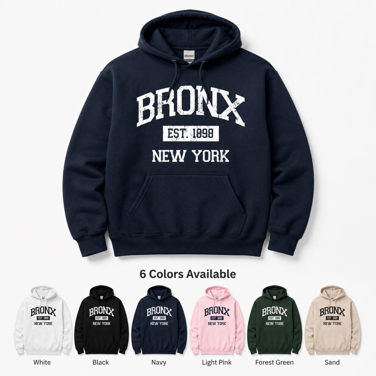Bronx Est. 1898 Vintage Collegiate T-Shirt, Sweatshirt, Hoodie