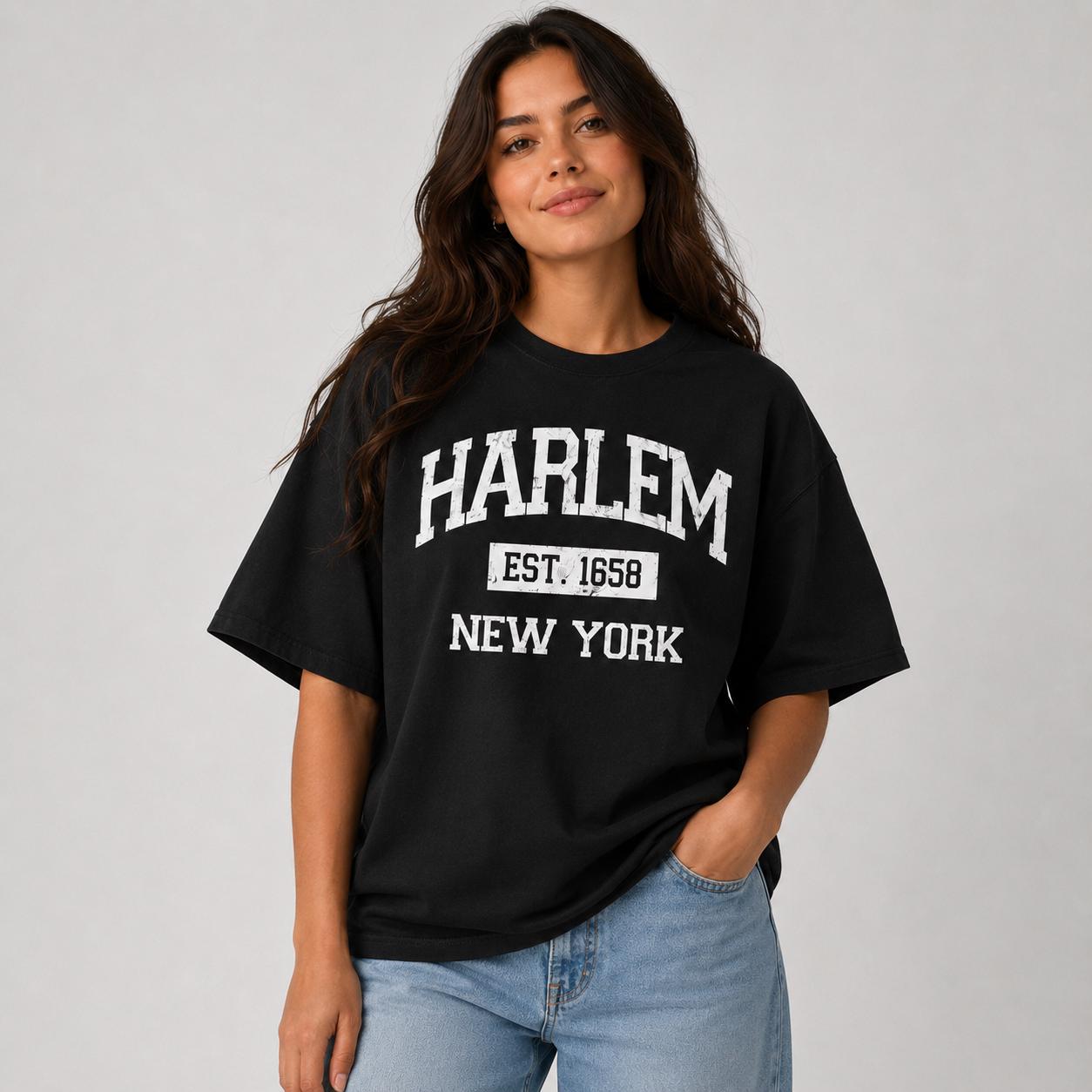 Harlem Est. 1658 Vintage Collegiate T-Shirt, Sweatshirt, Hoodie