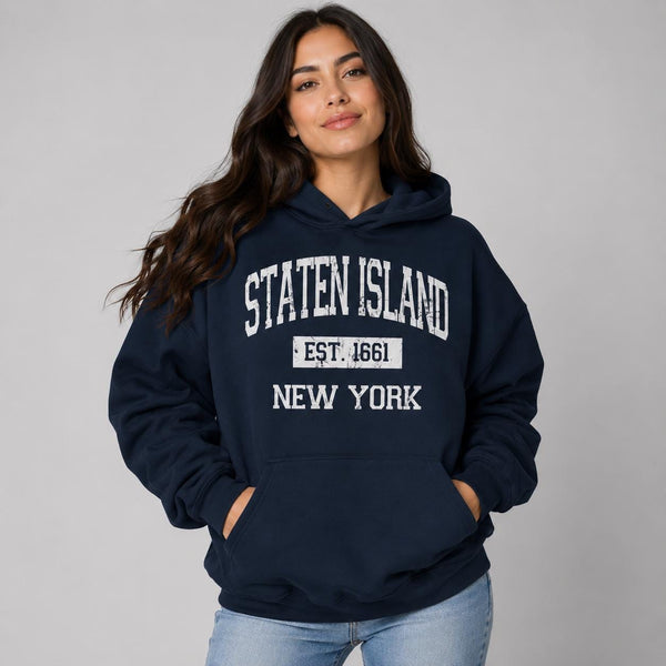 Staten Island Est. 1661 Vintage Collegiate T-Shirt, Sweatshirt, Hoodie