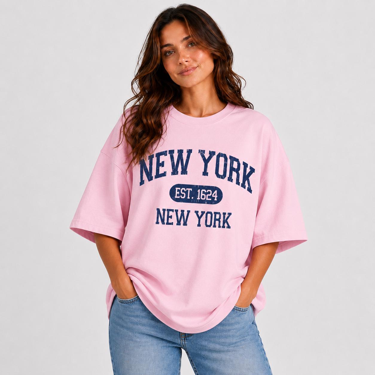 Men's New York Est. 1624 Graphic T-Shirt | Vintage Collegiate NYC Apparel