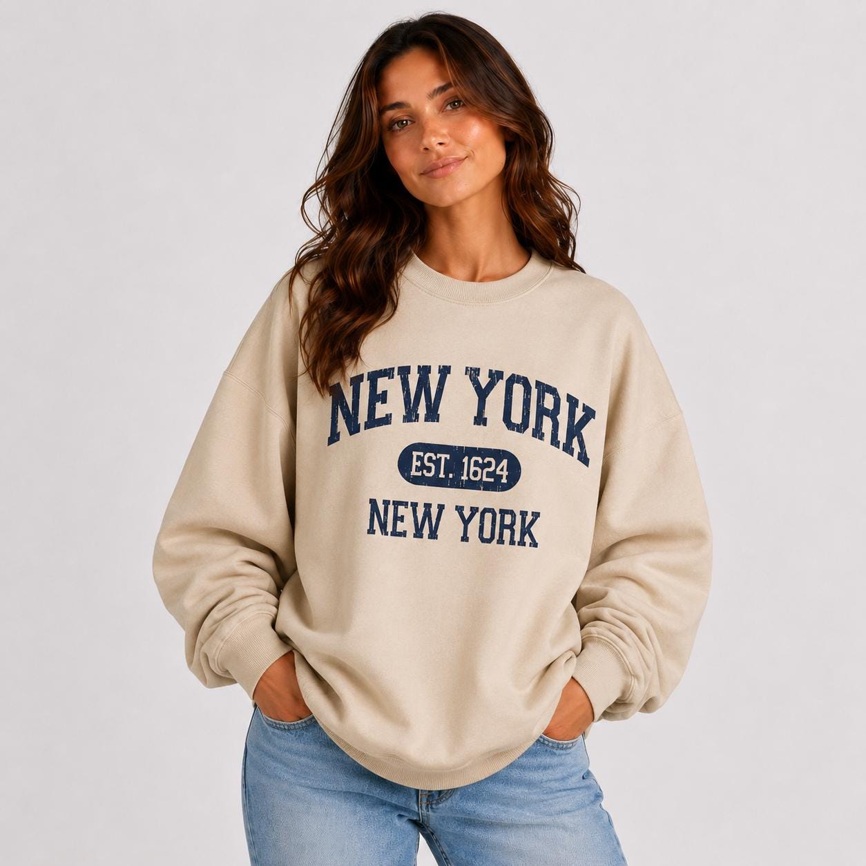 Men's New York Est. 1624 Graphic T-Shirt | Vintage Collegiate NYC Apparel