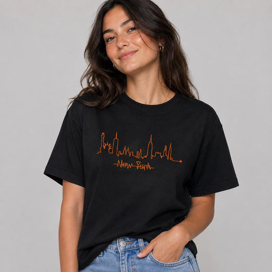 New York Skyline Graphic T-shirt | MARS FASHION USA cardio Unisex Tee