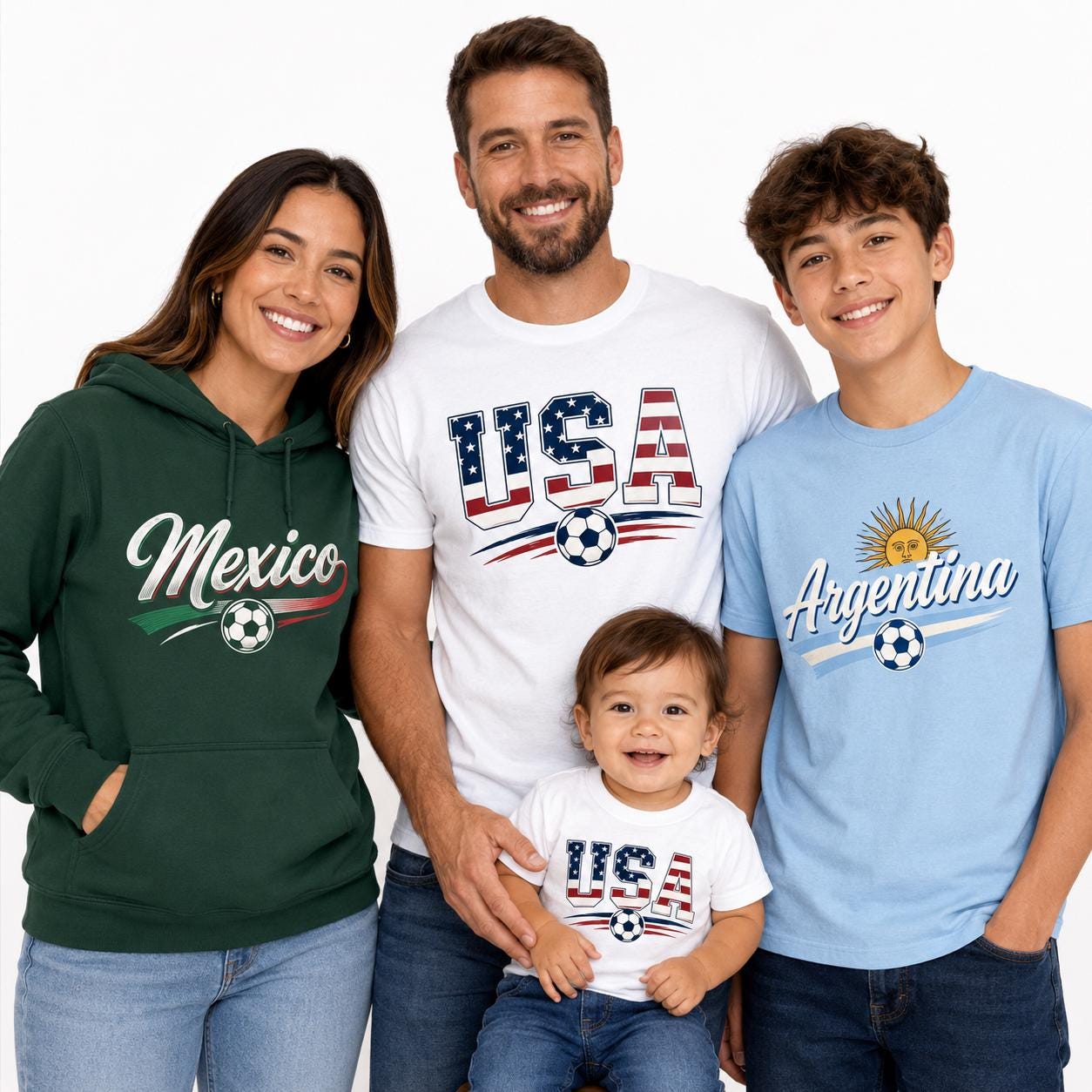 Custom Soccer Jersey Style Hoodie, Personalized Name Number Fan Tee