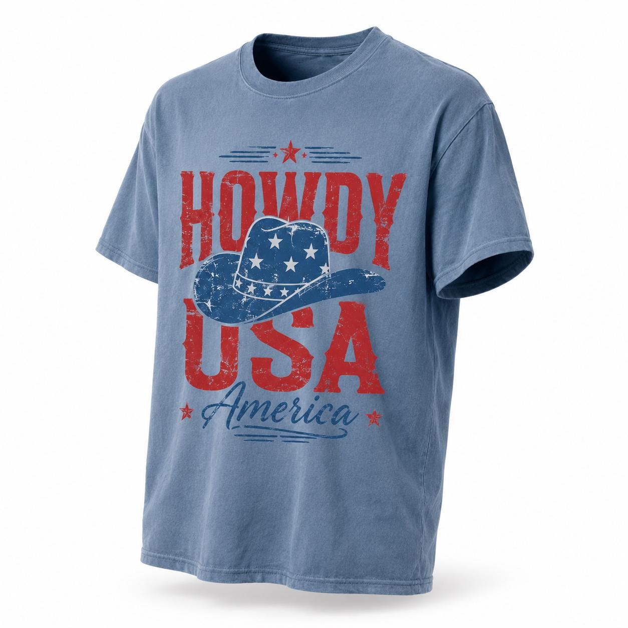 Howdy America Cowboy Hat T-Shirt, Sweatshirt, Hoodie