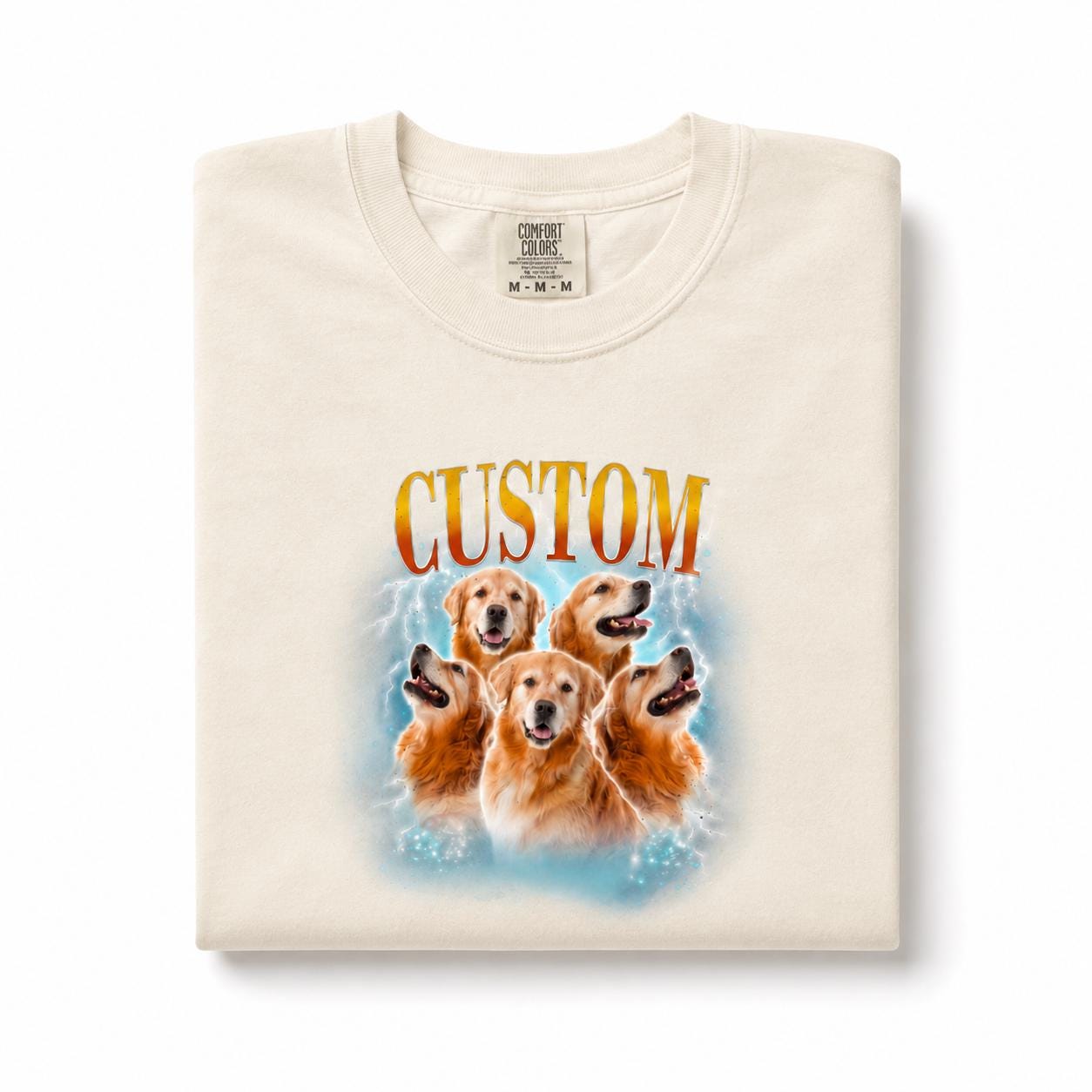 Custom Comfort Colors 1717 T-Shirt, Your Logo Text Photo Design Tee