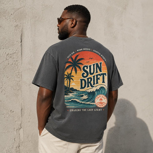 Sun Drift Shirt, Summer Beach T-Shirt, Comfort Colors Coastal Graphic Tee, Sweatshirt, Hoodie