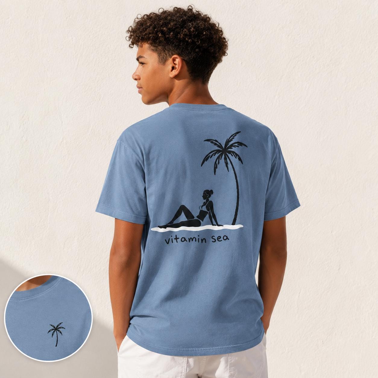 Vitamin Sea Shirt, Comfort Colors Beach T-Shirt, Palm Tree Summer Graphic Tee, Sweatshirt, Hoodie