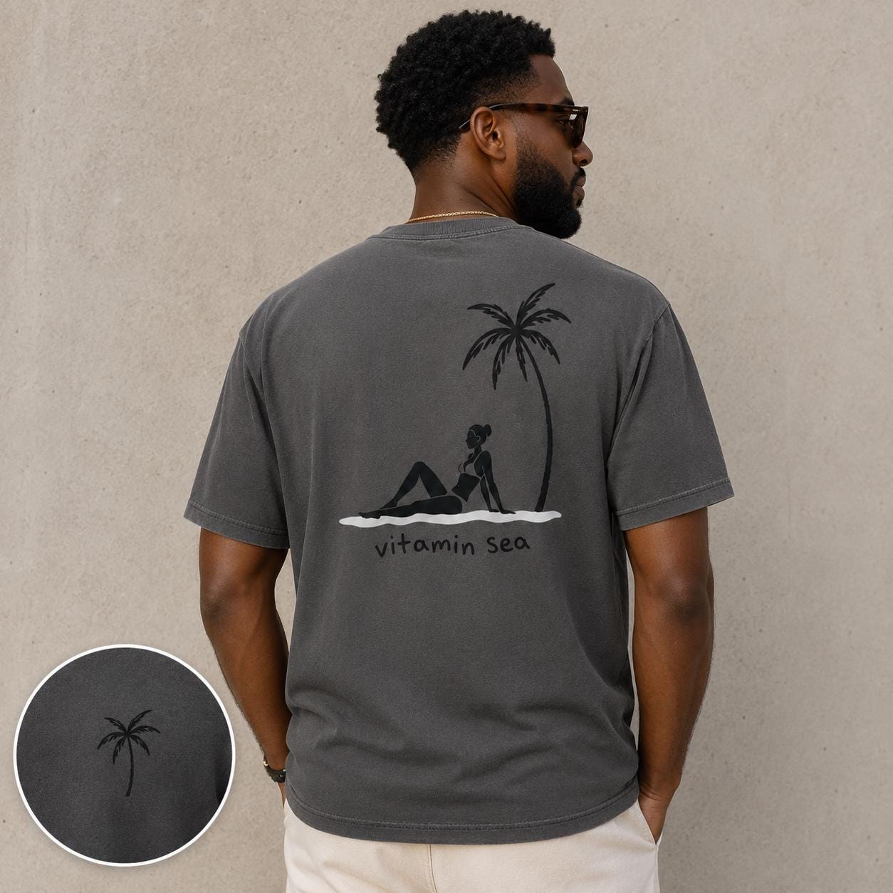 Vitamin Sea Shirt, Comfort Colors Beach T-Shirt, Palm Tree Summer Graphic Tee, Sweatshirt, Hoodie