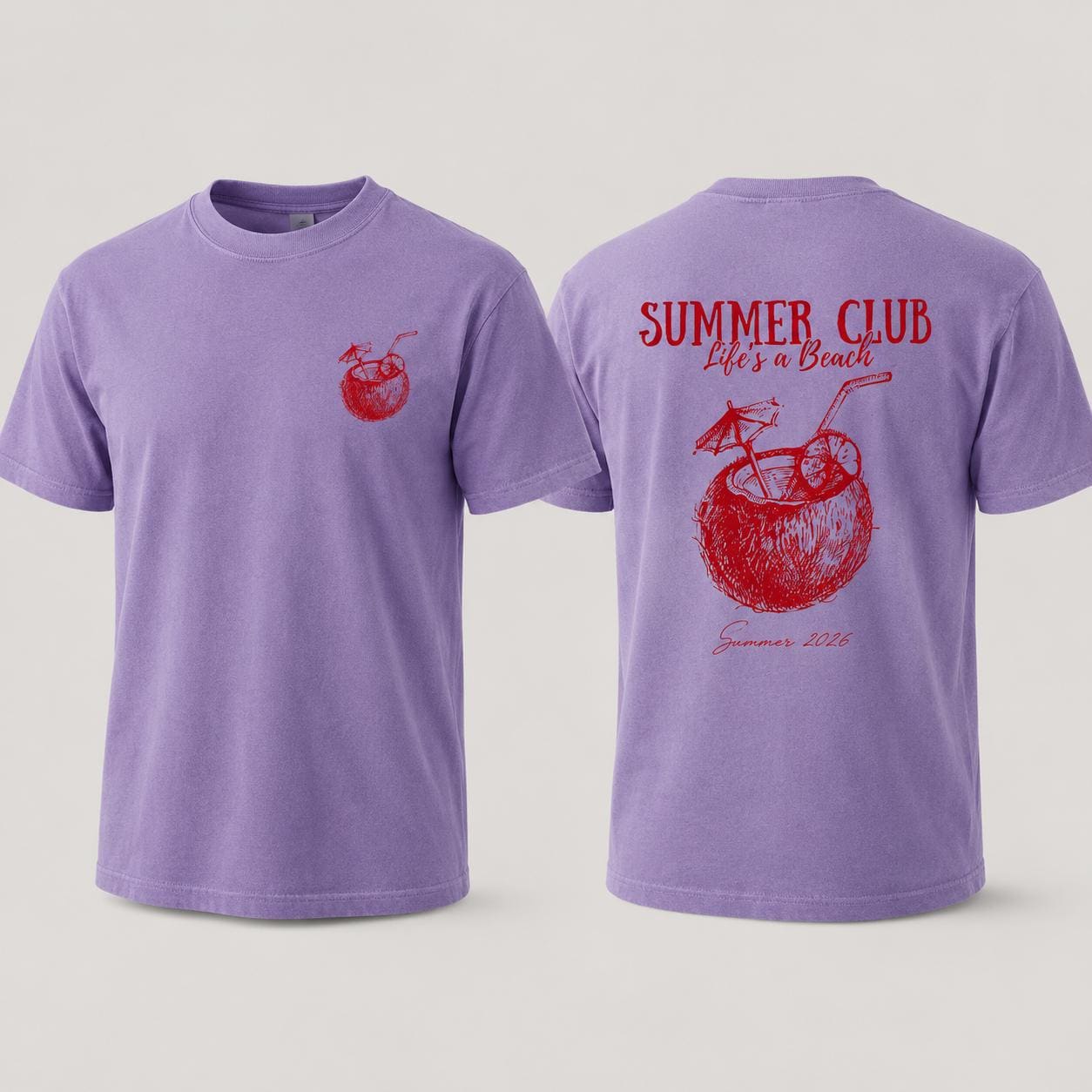 Summer Club Shirt, Comfort Colors Beach T-Shirt, Life’s a Beach Coconut Drink Tee, Sweatshirt, Hoodie