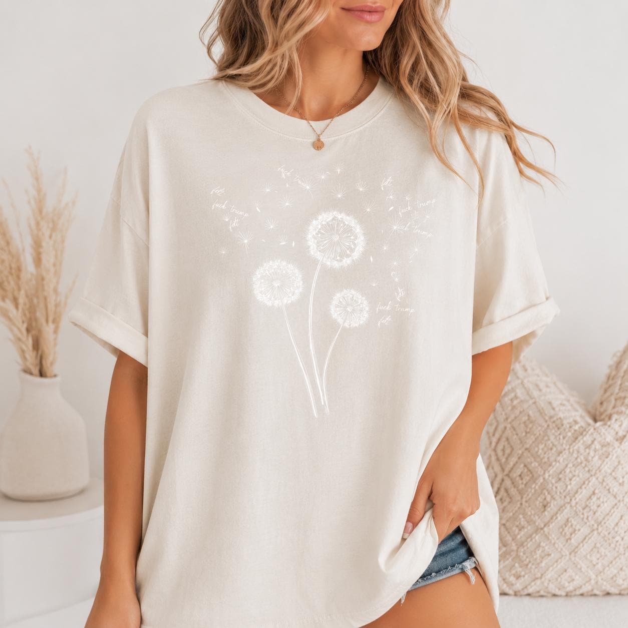Comfort Colors Dandelion Dragonfly Shirt, Wildflower Garden Boho Tee