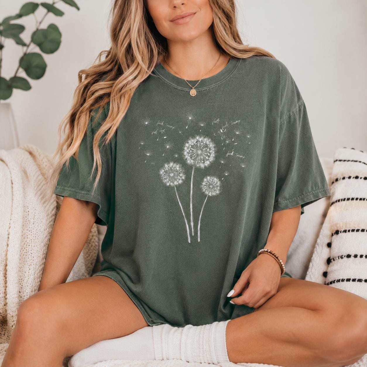 Comfort Colors Dandelion Dragonfly Shirt, Wildflower Garden Boho Tee