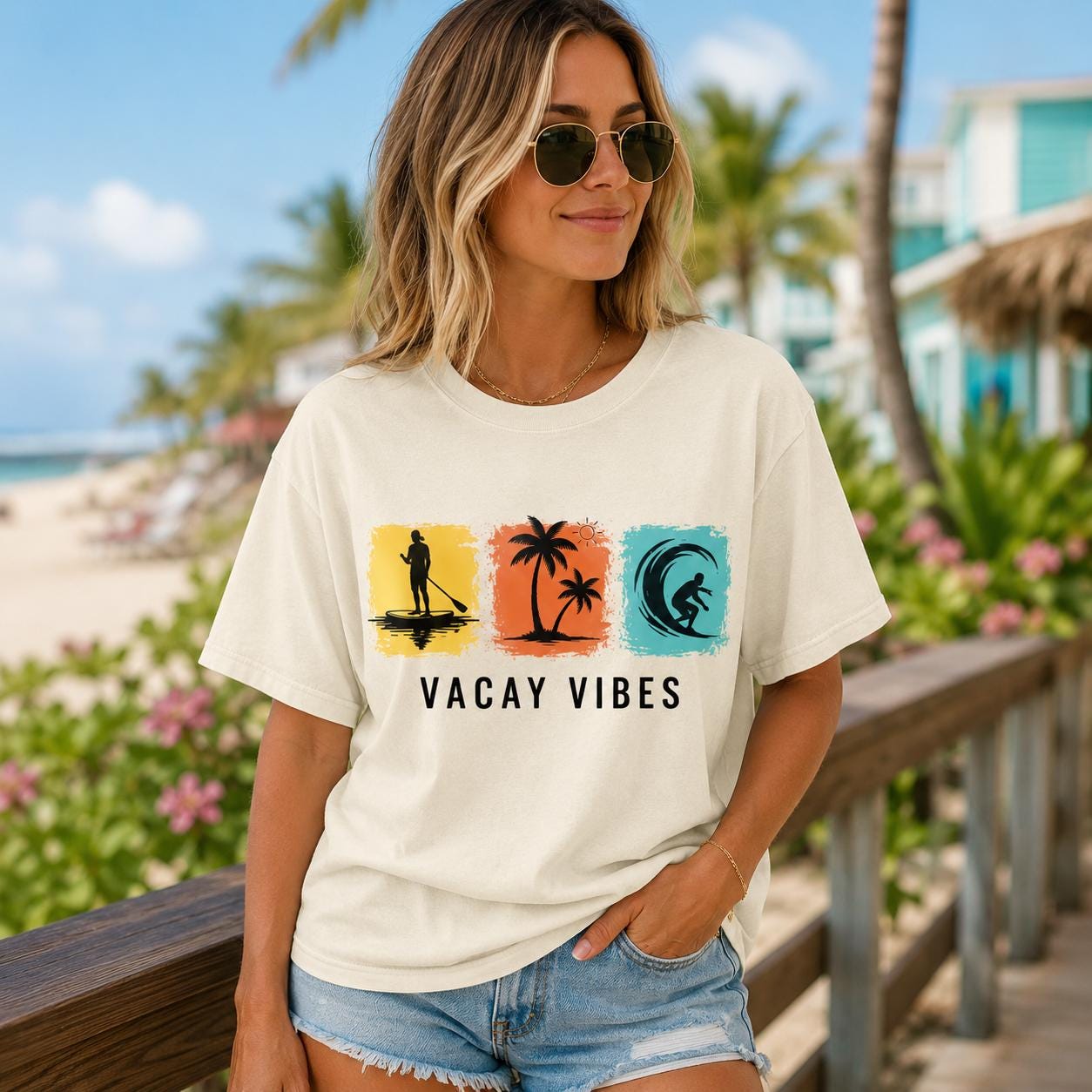 Vacation Vibes Summer T-Shirt, Sweatshirt, Hoodie