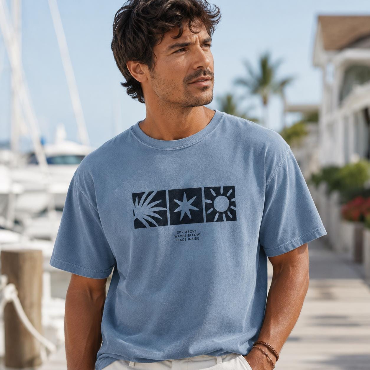 Sky Above Waves Below T-Shirt, Comfort Colors Coastal Tee, Sweatshirt, Hoodie