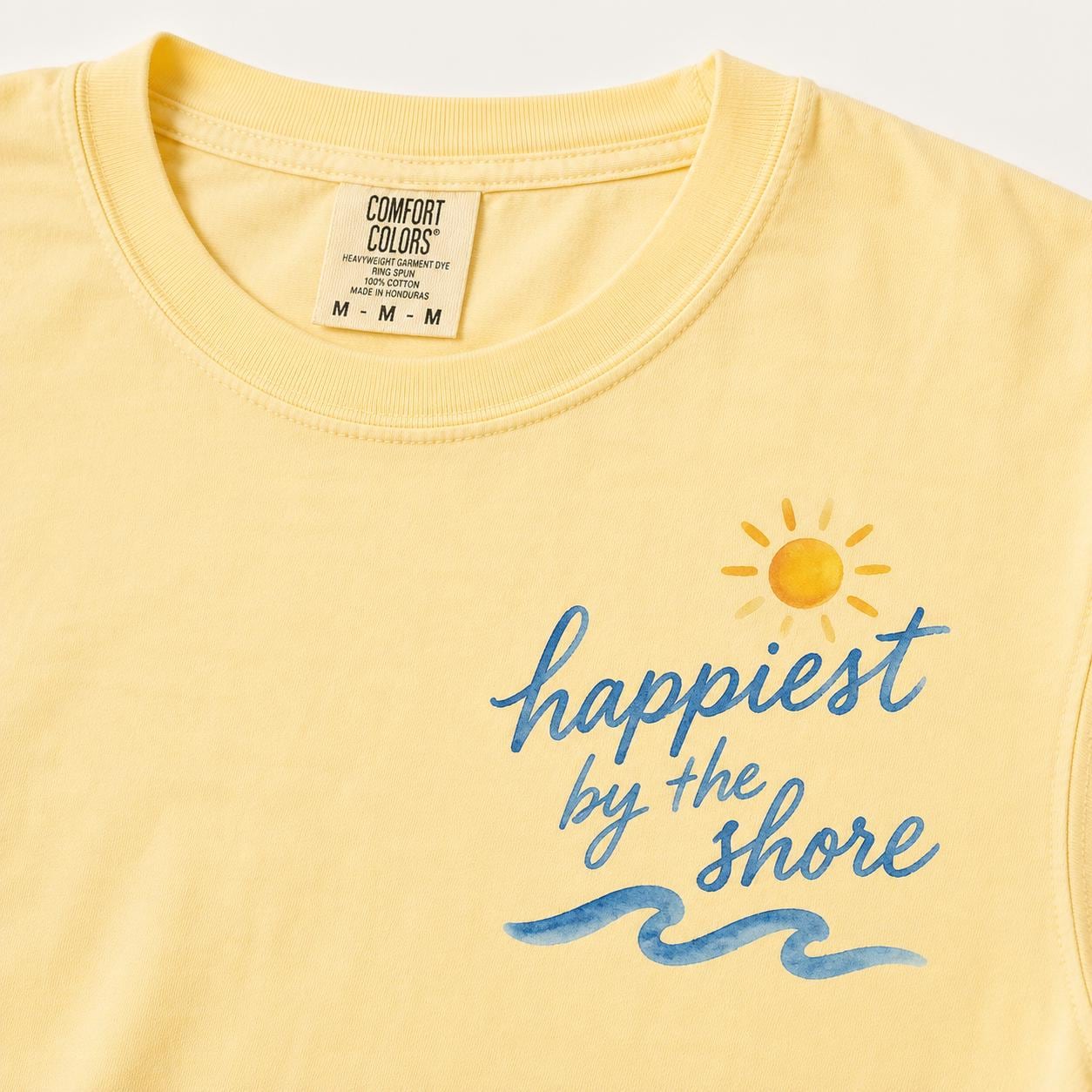Happiest by the Shore Shirt, Comfort Colors Beach Tee, Sweatshirt, Hoodie