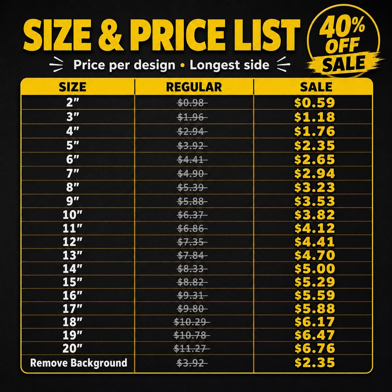 Custom Full Color DTF Heat Transfers, Ready to Apply Prints