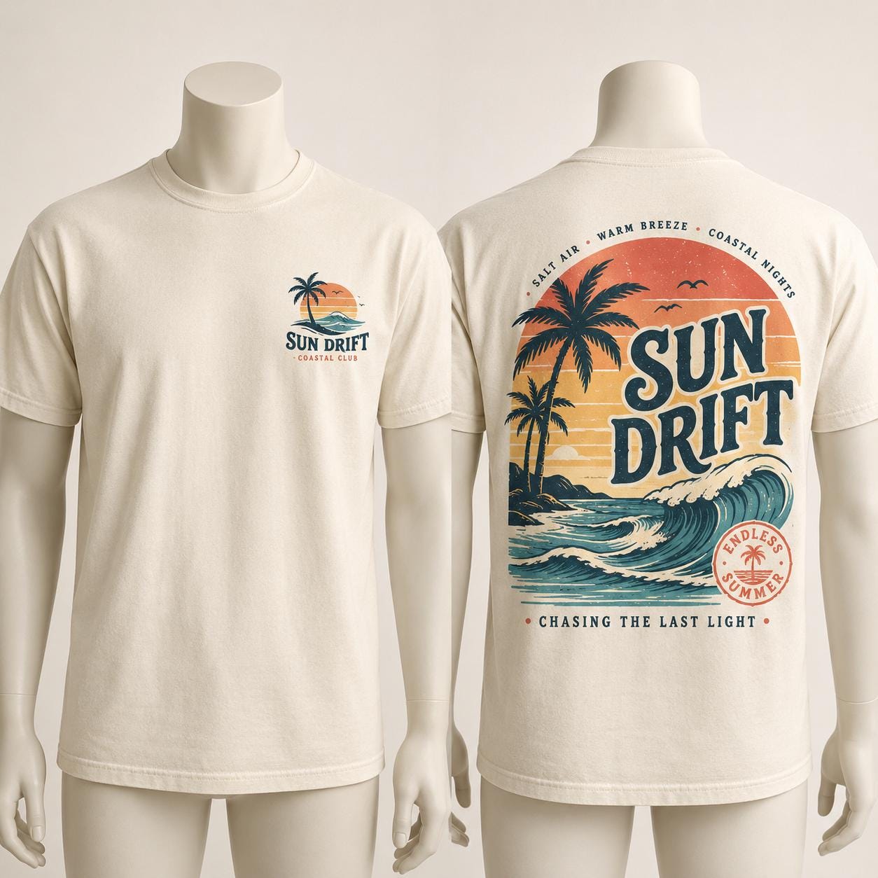 Sun Drift Shirt, Summer Beach T-Shirt, Comfort Colors Coastal Graphic Tee, Sweatshirt, Hoodie