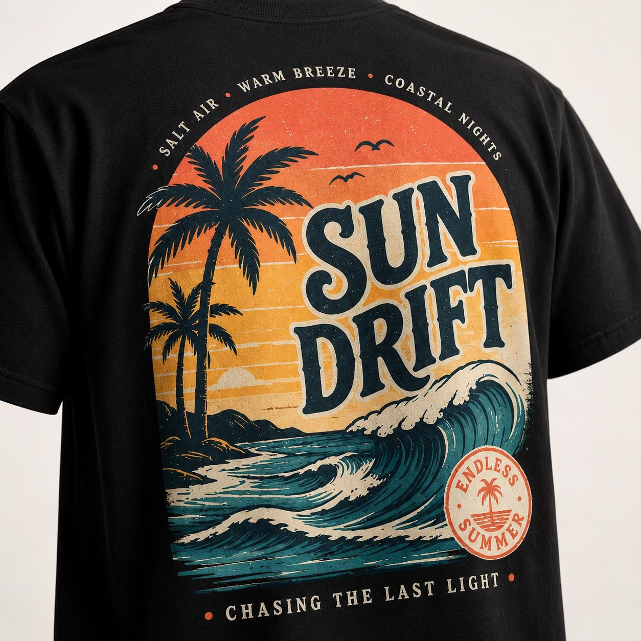 Sun Drift Shirt, Summer Beach T-Shirt, Comfort Colors Coastal Graphic Tee, Sweatshirt, Hoodie