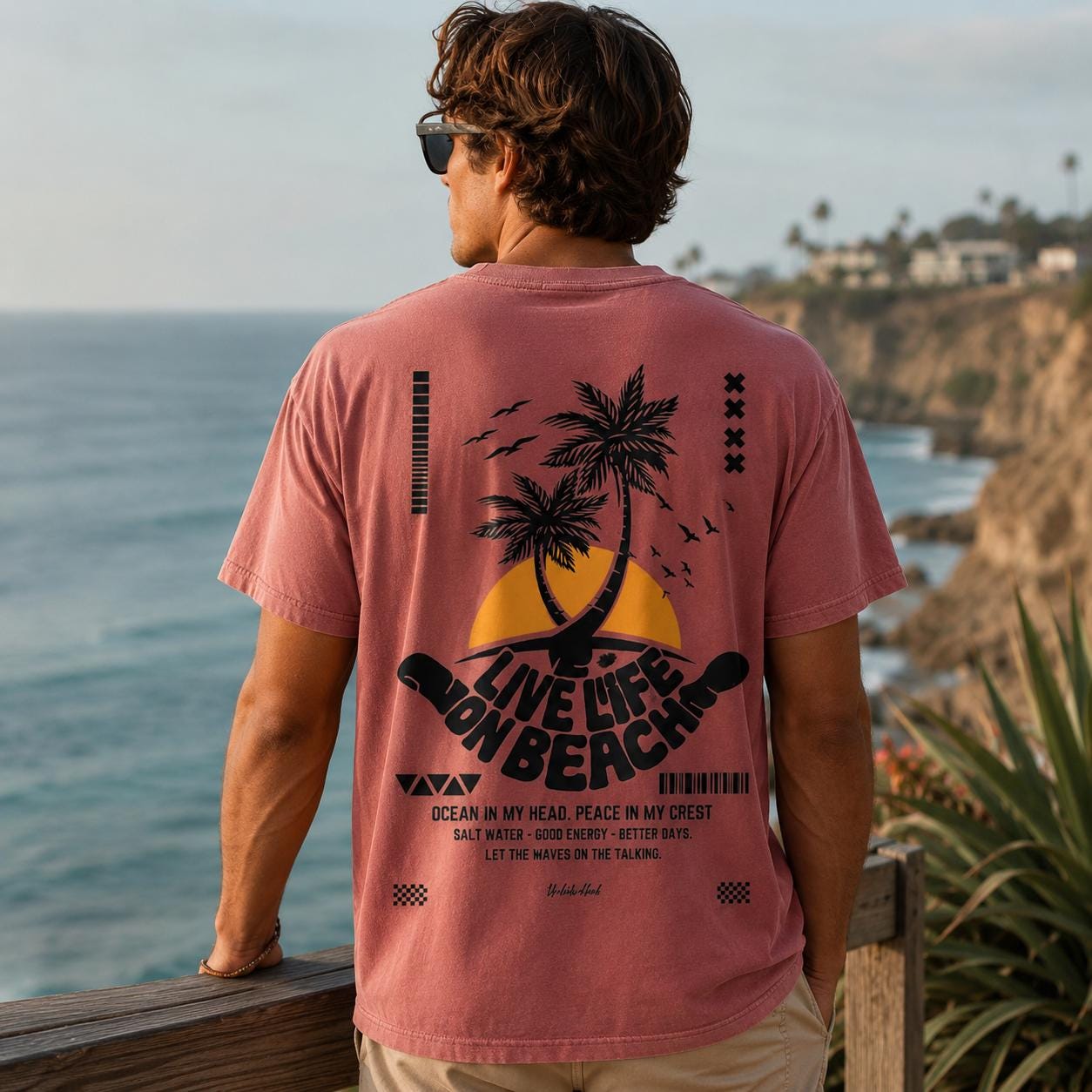 Escape From Home Shirt, Comfort Colors Beach Graphic T-Shirt, Live Life On Beach Tee, Coastal Vacation Summer Tee, Sweatshirt, Hoodie